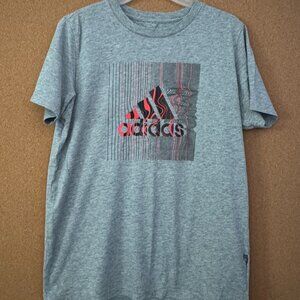 Adidas Youth L US 14/16 Gray with Adidas Logo Design